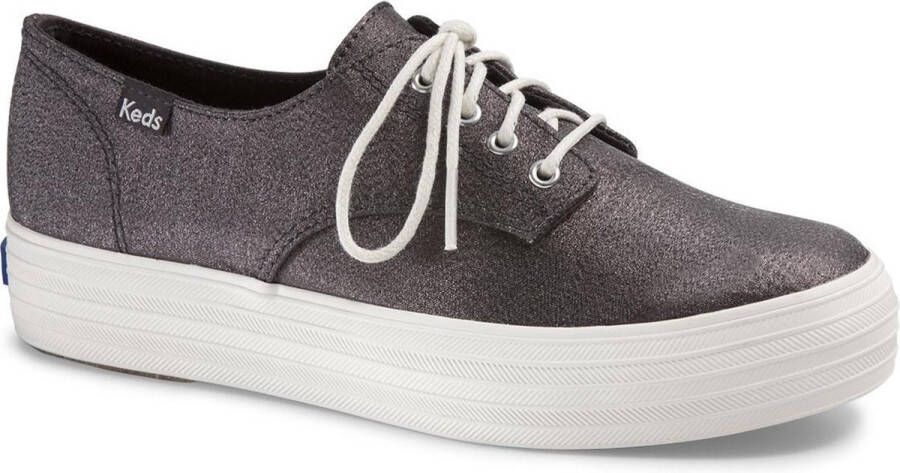 Keds Dames Veterschoenen Triple Bella Lurex Shale Zwart