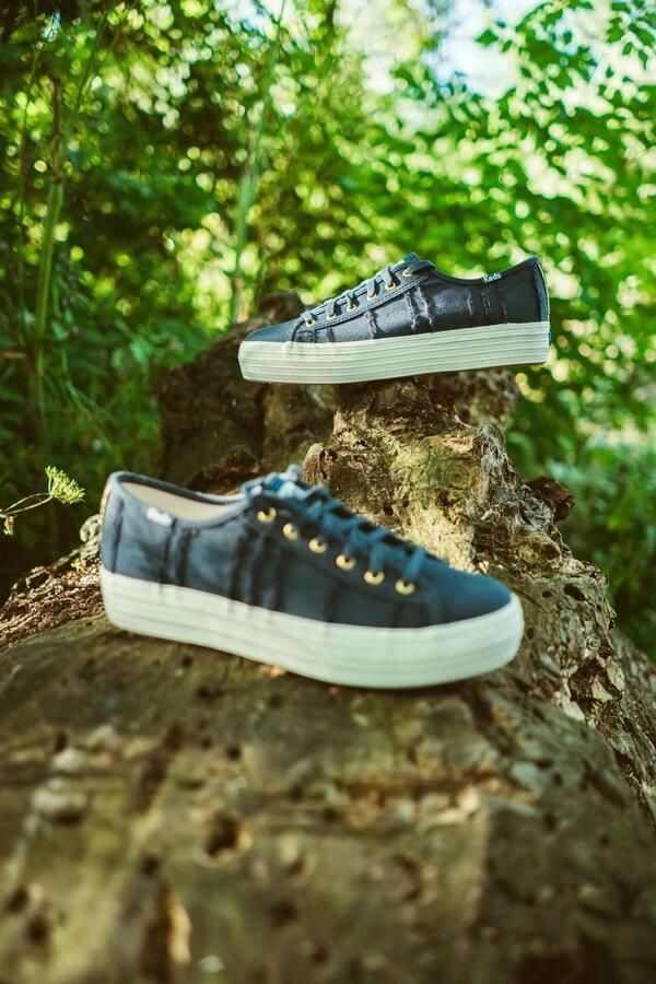 Keds Damesschoenen Wms Triple Kick Eyelash Canvas Indigoblauw - Foto 3