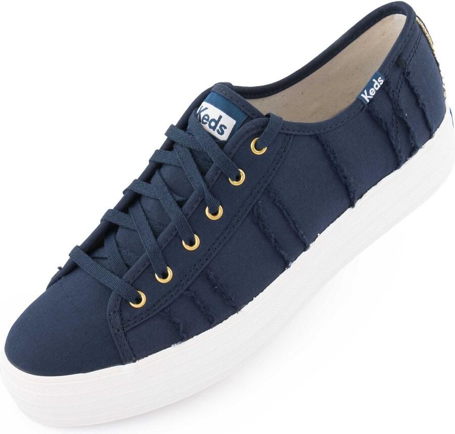 Keds Damesschoenen Wms Triple Kick Eyelash Canvas Indigoblauw