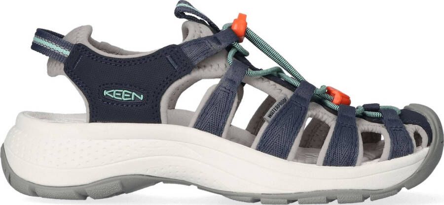 Keen Astoria West Dames Wandelsandalen Navy Beveled Glass Blauw Gerecyclede PET flessen K1023587