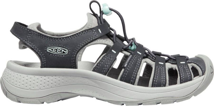 Keen Astoria West Leather Dames Wandelsandalen Magnet Vapor Grijs Leer K1026150