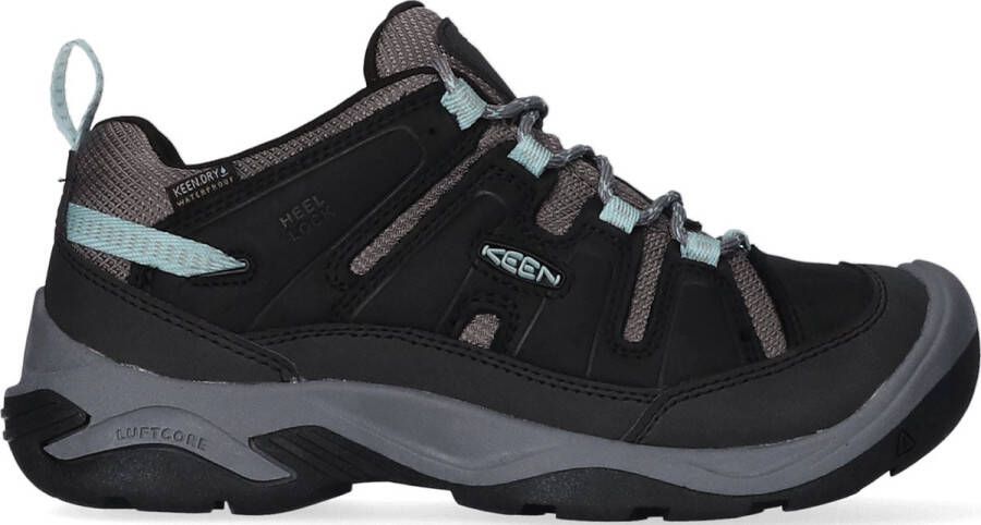 Keen Circadia Dames Wandelschoenen Black Cloud Blue Zwart Leer K1026772