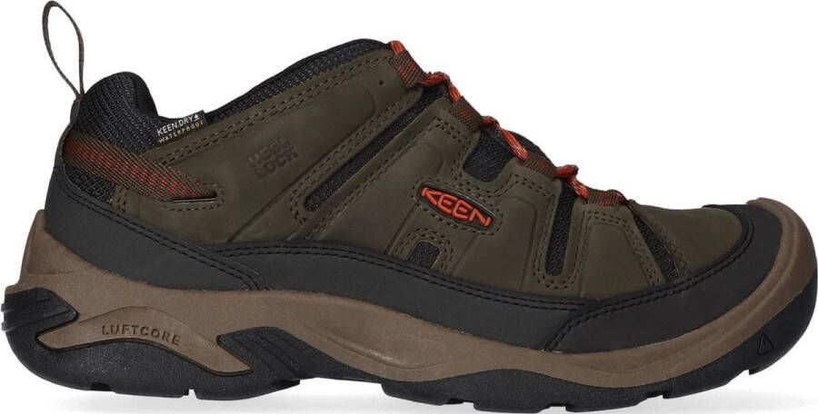 Keen Circadia Heren Wandelschoenen Dark Olive Potters Clay Groen Leer K1026774 - Foto 1