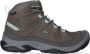 Keen Circadia Mid Dames Wandelschoenen Steel Grey Cloud Blue Grijs Leer K1026763 - Thumbnail 1