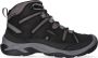 Keen Circadia Mid Heren Wandelschoenen Black Steel Grey Zwart Leer K1026768 - Thumbnail 1