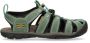 Keen Clearwater Dames Wandelsandalen Mineral Blue Yellow Aqua Leer K1014371 - Thumbnail 1