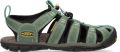 Keen Clearwater Dames Wandelsandalen Mineral Blue Yellow Aqua Leer K1014371 - Zwart