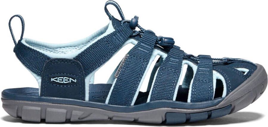 Keen Clearwater Dames Wandelsandalen Navy Blue Glow Blauw Polyester K1022965