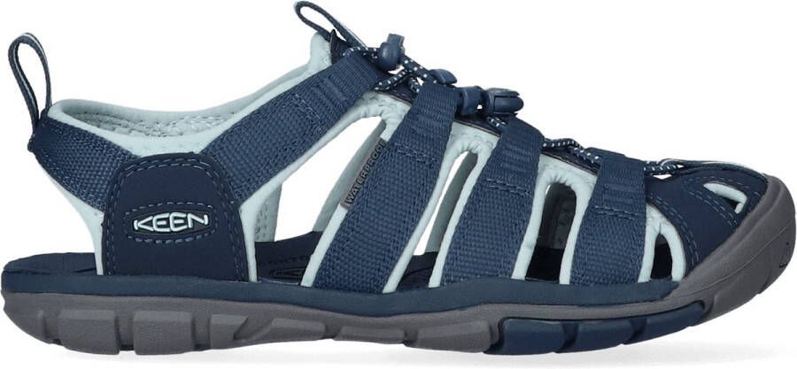Keen Clearwater Dames Wandelsandalen Navy Blue Glow Blauw Polyester K1022965