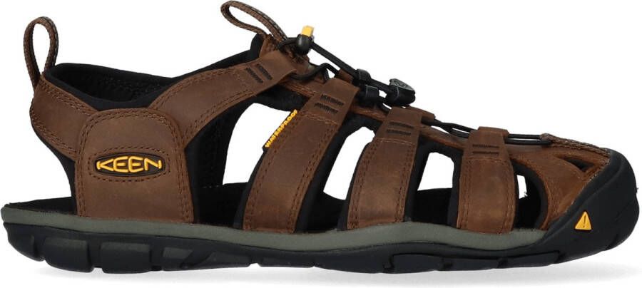 Keen Clearwater Heren Wandelsandalen Dark Earth Black Bruin Leer K1013106 - Foto 1