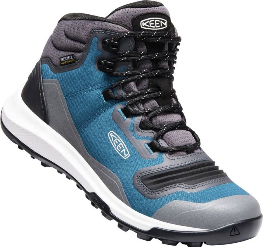 Keen Damen Wanderschuhe Damenschuhe TEMPO FLEX MID WP WOMEN Blue Coral Star White 144585 Blau