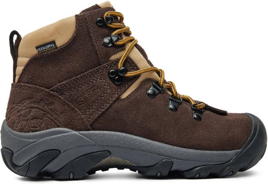 Keen Dames leren schoenen wmns pyrenees mountain research bruin