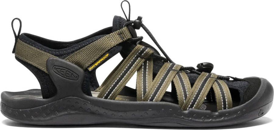 Keen Drift Creek H2 Heren Outdoor Sandalen Dark Olive Black Groen Polyester