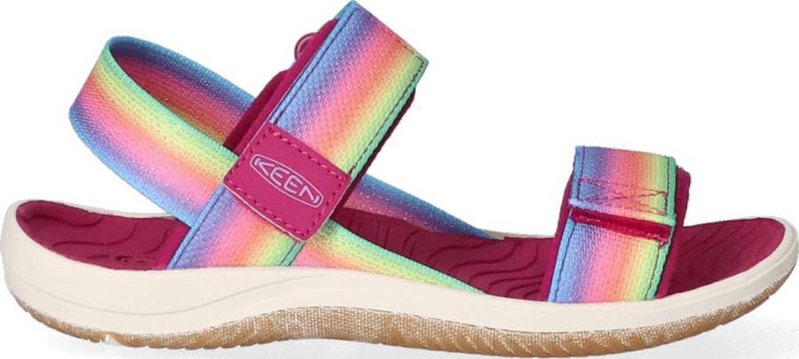 Keen Elle Backstrap Older Kids Sandalen Rainbow Festival Fuchsia K1027308