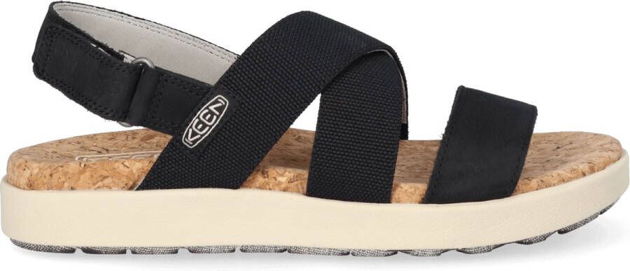 Keen Elle Criss Cross Dames Sandalen Black Birch