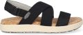 Keen Elle Criss Cross Dames Sandalen Black Birch - Zwart