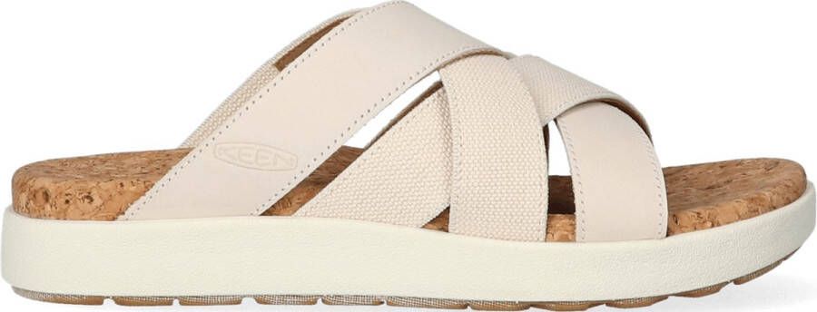 Keen Elle Mixed Slide Dames Slippers Birch Star White - Foto 1