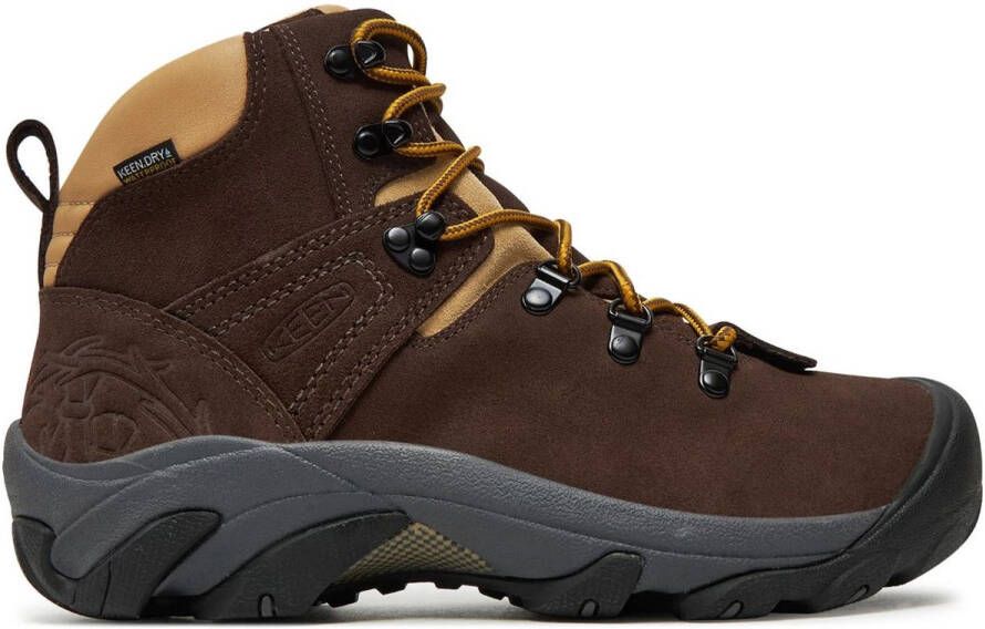 Keen Heren leren schoenen men pyrenees mountain research bruin