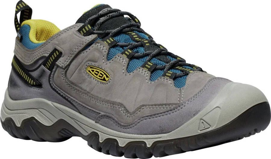 Keen Heren leren schoenen men targhee iv wp steel gray antiek mosblalw