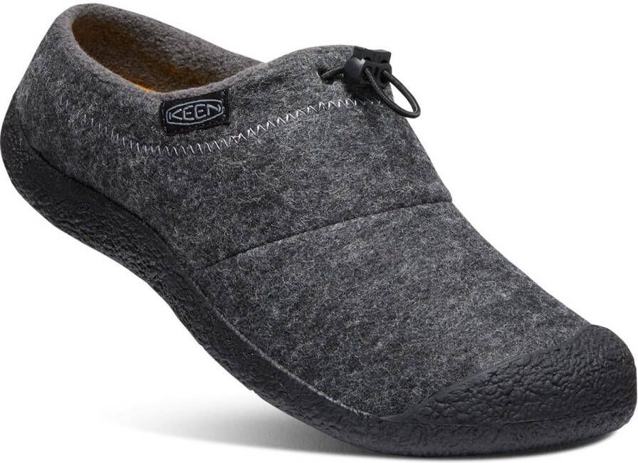 Keen Howser III Slide Heren Instappers Vilt Charcoal Grey Felt Black