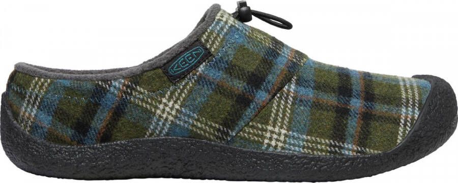 Keen Howser III Slide Heren Sloffen Green Plaid Black | Multi | Gerecycled PET