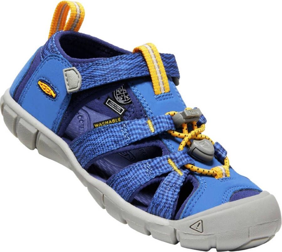Keen Jungen Kinder Sandalen Kindersandalen Seacamp II CNX K Bright Blue Depths9 166789 Blau