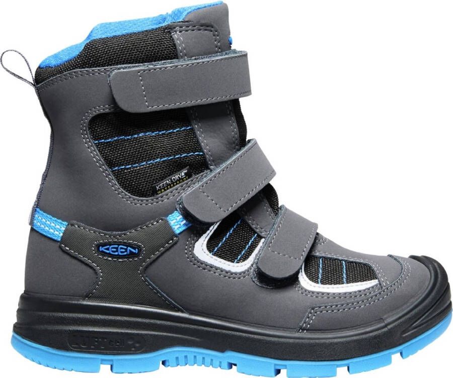 Keen Jungen Kinder Schuhe Kinderschuhe REDWOOD WINTER WP JR Raven Magnet 1 144865 Grau
