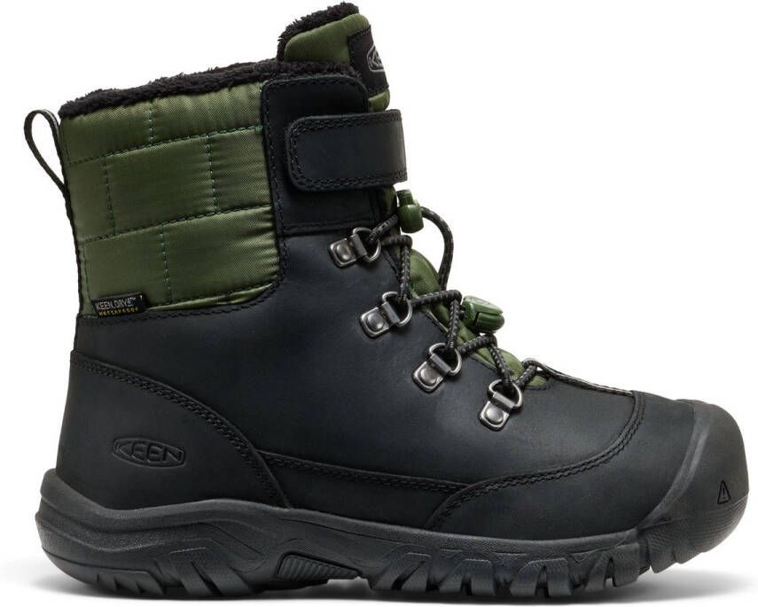 Keen Kanibou Older Kids Winterboots Black Bronze Green