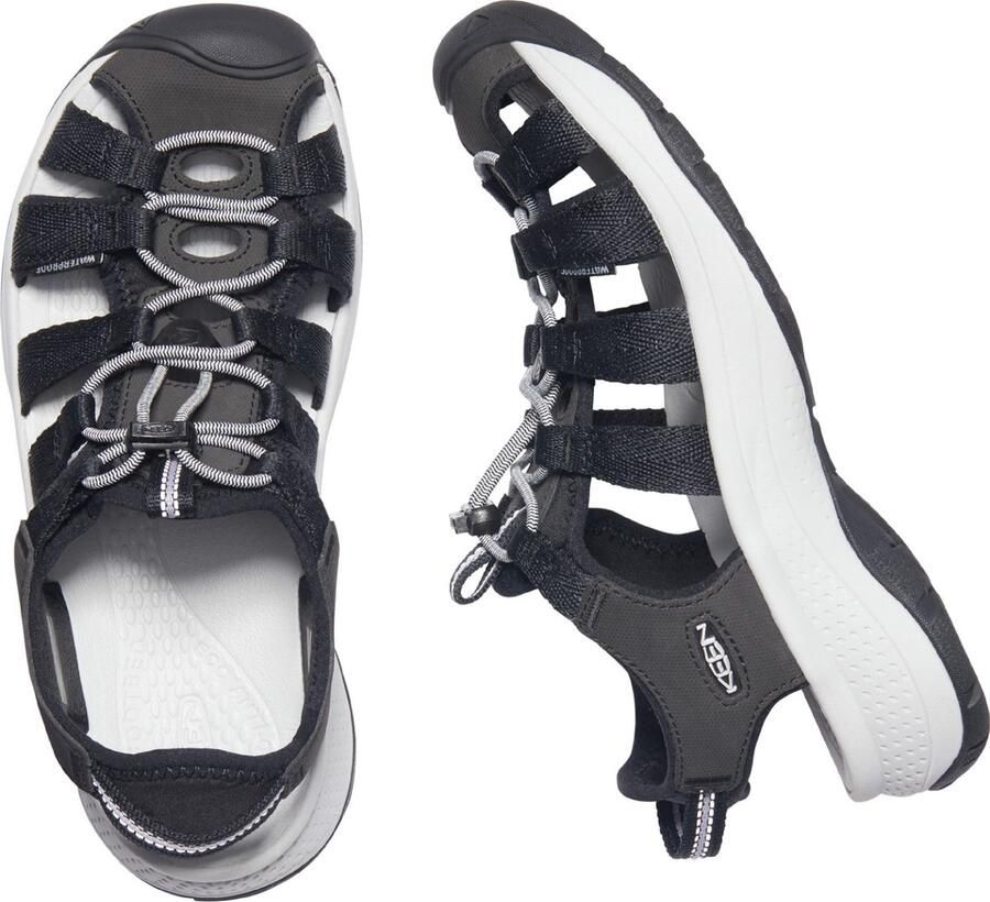 Keen Astoria West Dames Wandelsandalen Black Grey Zwart Gerecyclede PET flessen K1023594 - Foto 4