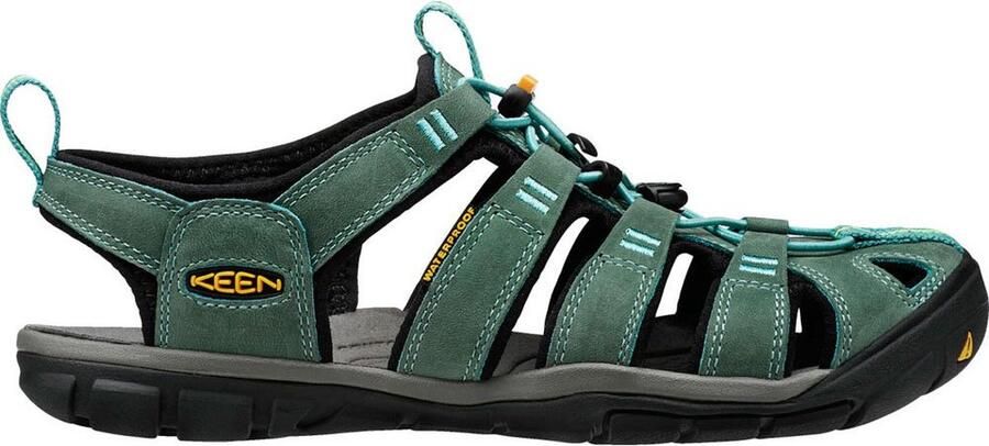 Keen Clearwater Dames Wandelsandalen Mineral Blue Yellow Aqua Leer K1014371 - Foto 11