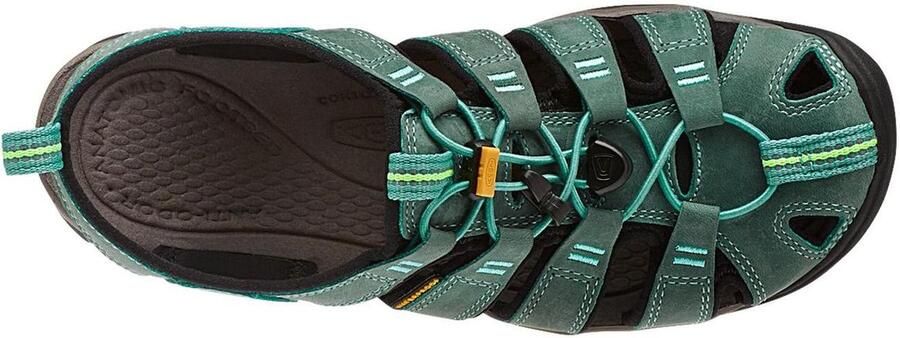Keen Clearwater Dames Wandelsandalen Mineral Blue Yellow Aqua Leer K1014371 - Foto 14