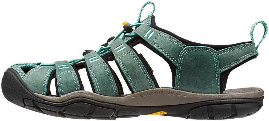Keen Clearwater Dames Wandelsandalen Mineral Blue Yellow Aqua Leer K1014371 - Foto 12