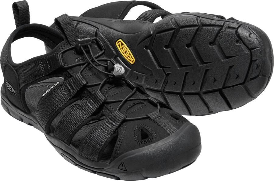 Keen Clearwater CNX Heren Wandelsandalen Triple Black Zwart Polyester K1026311 - Foto 6