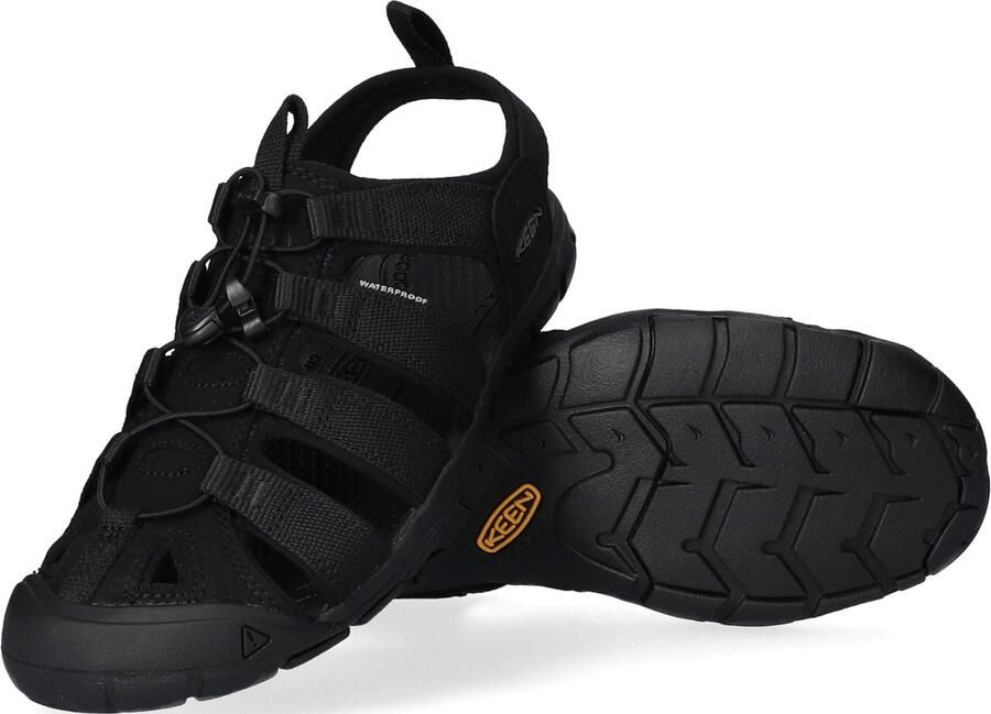 Keen Clearwater CNX Heren Wandelsandalen Triple Black Zwart Polyester K1026311 - Foto 5