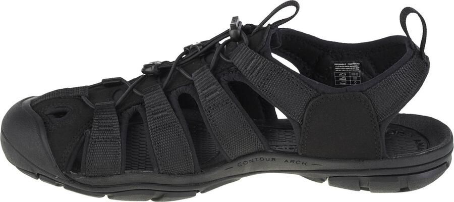 Keen Clearwater CNX Heren Wandelsandalen Triple Black Zwart Polyester K1026311 - Foto 11