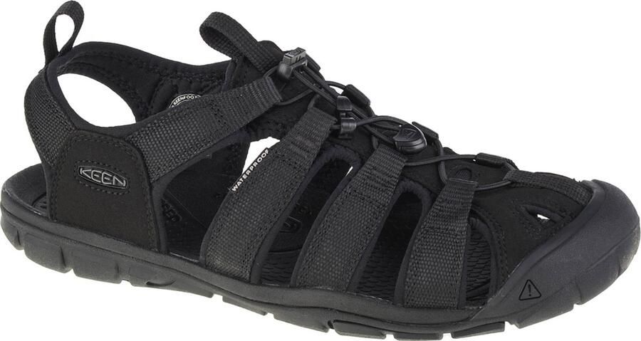 Keen Clearwater CNX Heren Wandelsandalen Triple Black Zwart Polyester K1026311 - Foto 8