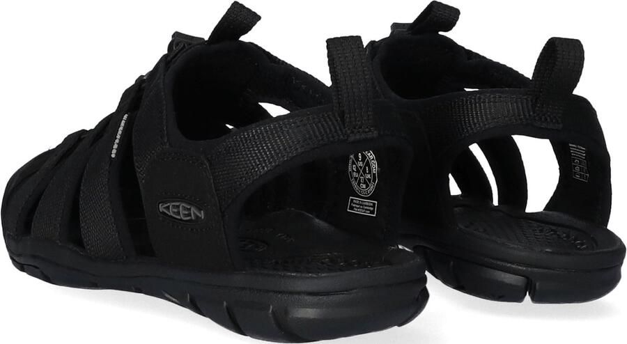 Keen Clearwater CNX Heren Wandelsandalen Triple Black Zwart Polyester K1026311 - Foto 7
