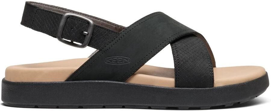 Keen Platte sandalen Sandale Elle Luxe en cuir noir