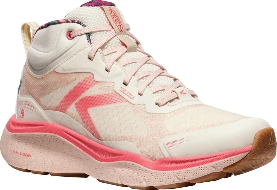 Keen Damesschoenen Wmns Leiki Mid Wp Birch Cameo Rose White