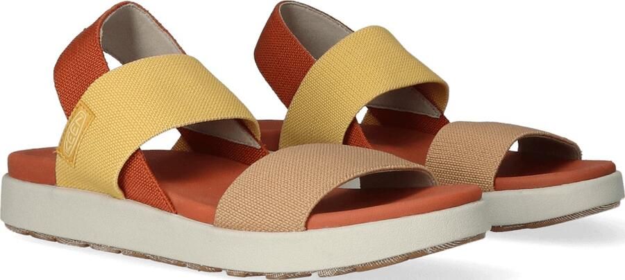 Keen Elle Backstrap Dames Sandalen Fossil Orange Silver Birch Oranje Gerecyclede PET flessen K1026041 - Foto 11