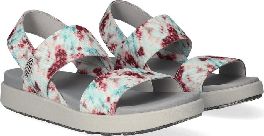 Keen Elle Backstrap Dames Sandalen Andorra Tie Dye Wit Gerecyclede PET flessen K1026043 - Foto 10