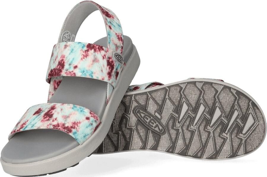 Keen Elle Backstrap Dames Sandalen Andorra Tie Dye Wit Gerecyclede PET flessen K1026043 - Foto 7