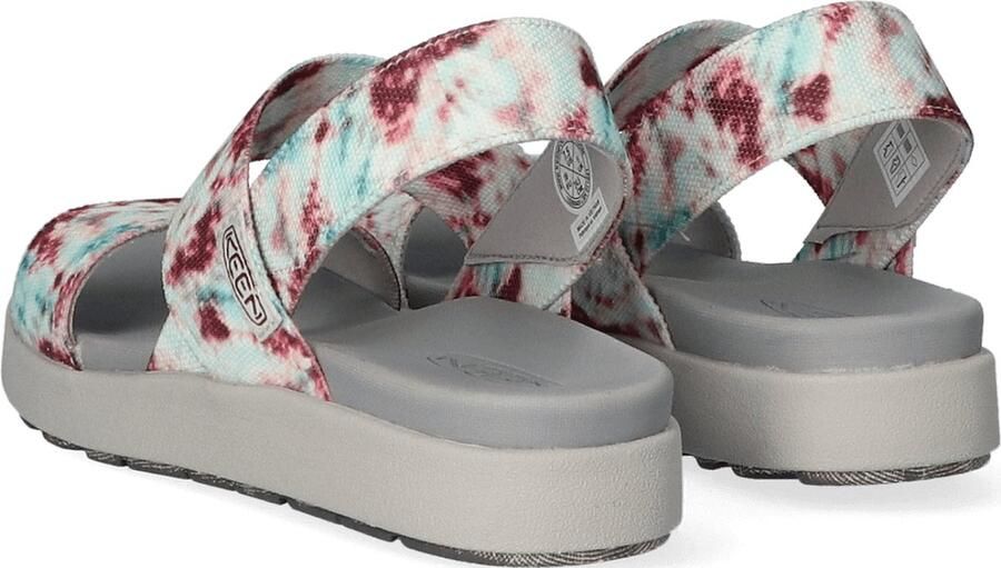 Keen Elle Backstrap Dames Sandalen Andorra Tie Dye Wit Gerecyclede PET flessen K1026043 - Foto 9
