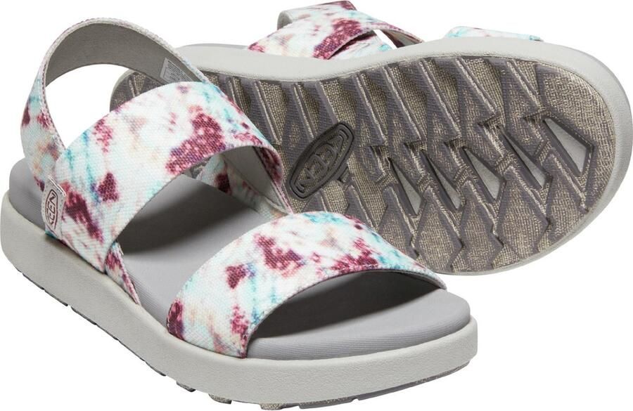 Keen Elle Backstrap Dames Sandalen Andorra Tie Dye Wit Gerecyclede PET flessen K1026043 - Foto 8