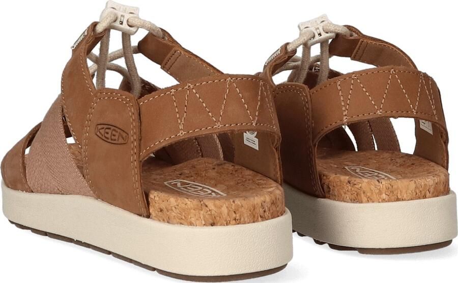 Keen Elle Mixed Strap Dames Sandalen Toasted Coconut Birch - Foto 4