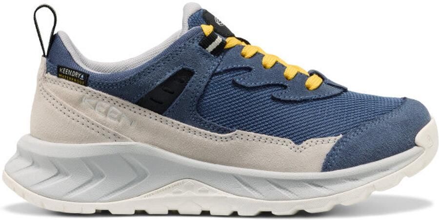 Keen Hightrail Kinder Wandelschoenen Suède Blauw Waterdicht