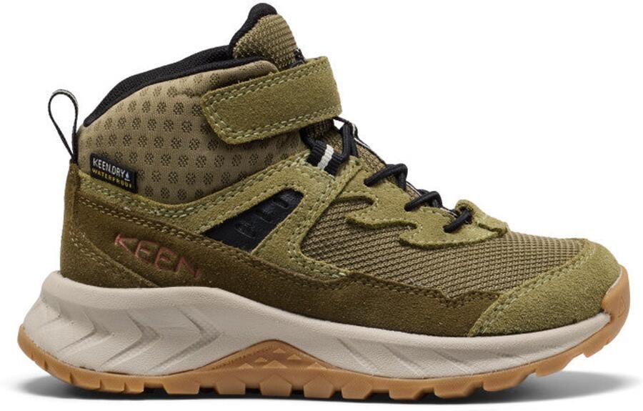 Keen Hightrail Mid Kinder Wandelschoenen Suède Groen Waterdicht