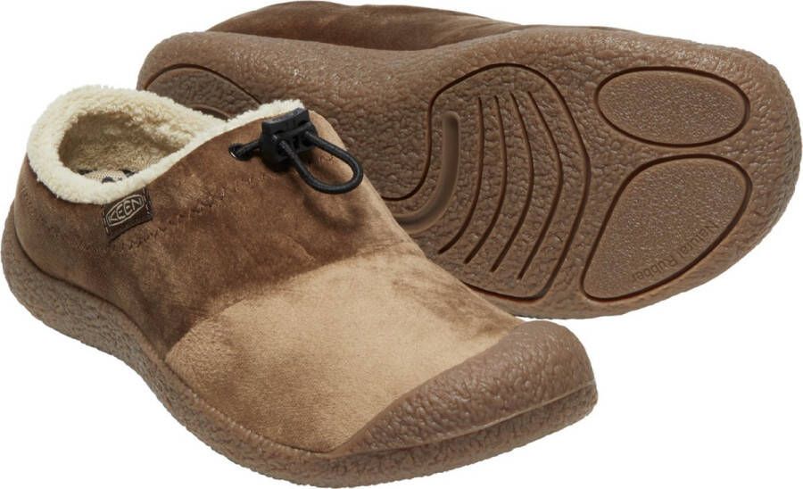Keen Howser III Slide Dames Slip-On Dark Earth Velour Bruin Gerecyclede PET flessen K1026649 - Foto 6