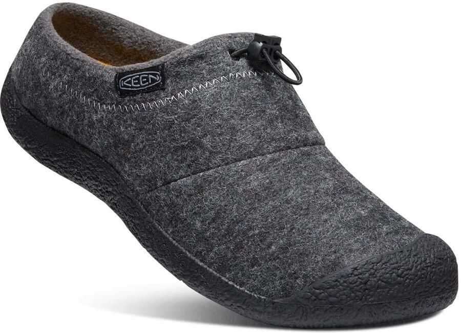 Keen Howser III Slide Heren Instappers Vilt Charcoal Grey Felt Black