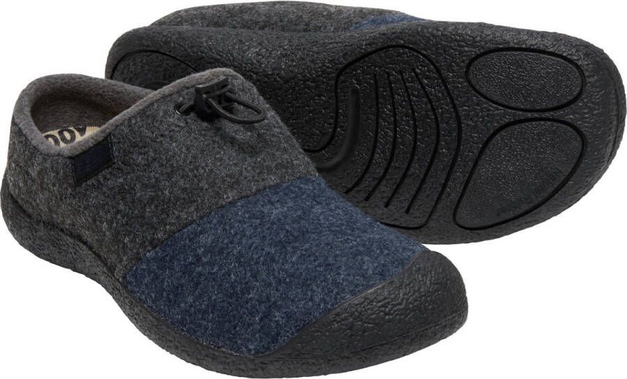 Keen Howser III Slide Heren Slip-On Black Iris Felt Magnet Zwart Gerecyclede PET flessen K1026658 - Foto 7